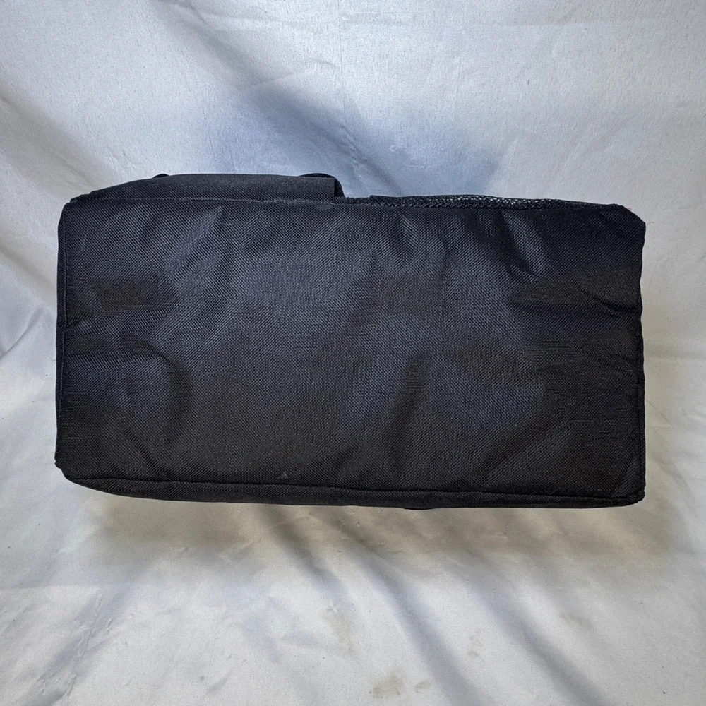 Thermos Insulated Lunch Box Bag Black Adjustable Shoulder Strap Pockets WX210506